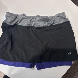 MPG Heather Gray and Purple Skort